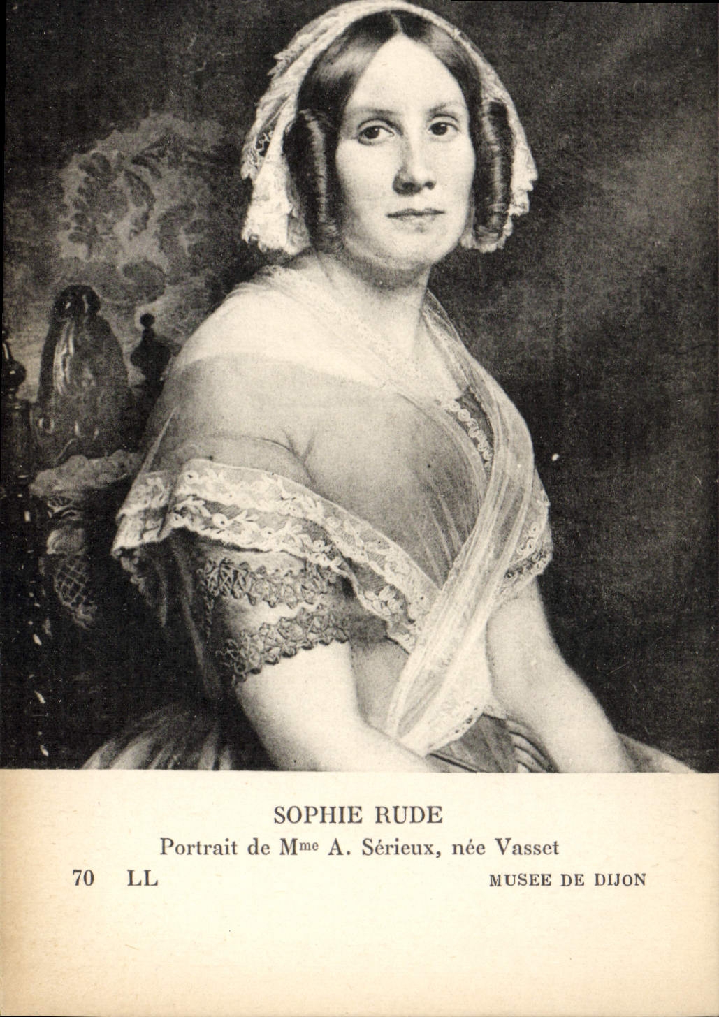 CPA Sophie Rude Portrait de Mme A Serieux nee Vasset Musee de Dijon