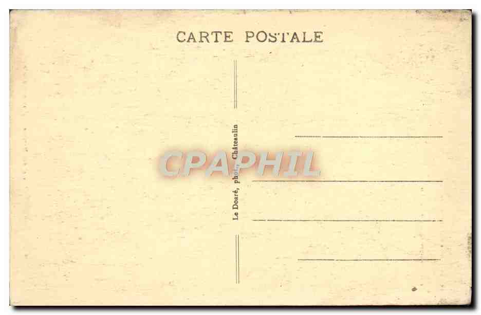 CPA Crozon L'Autel Des Martyrs Eglise paroissiale — Rückseite
