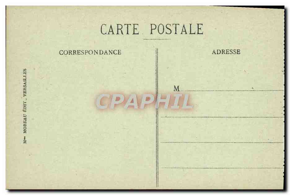 Versailles - Le Parc - Bassin de Neptune, un jour de Grandes Eaux — M. Moreau Édit, Versailles, n°16 — Verso