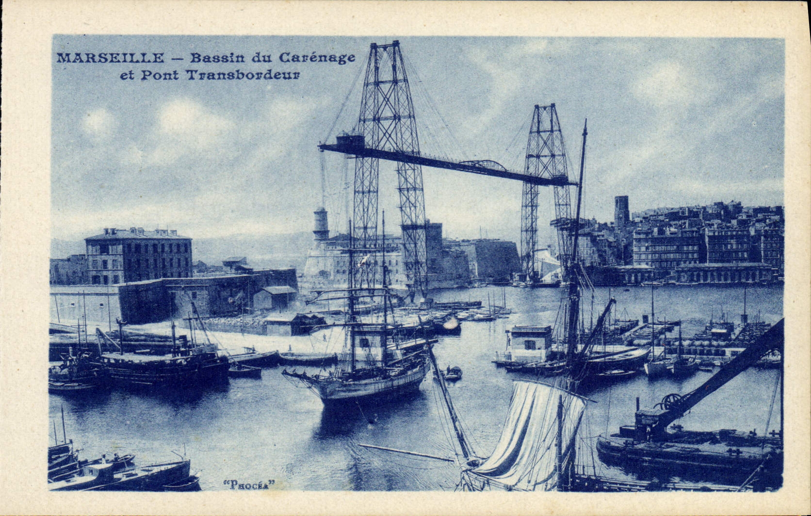 Marseille — Bassin du Carénage et Pont Transbordeur — Procéa
