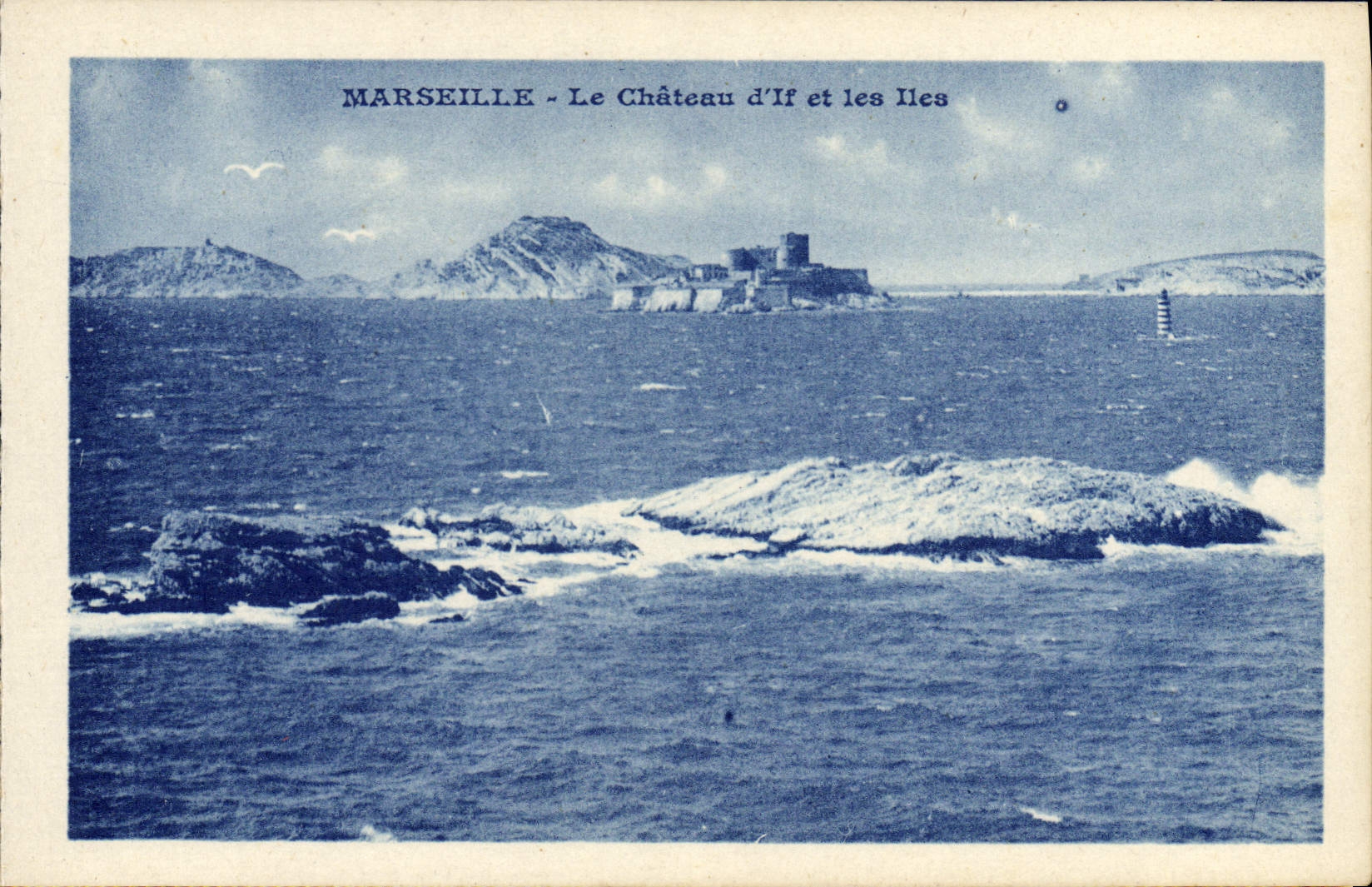 CPA Marseille Le Chateau D'If Et Les Iles