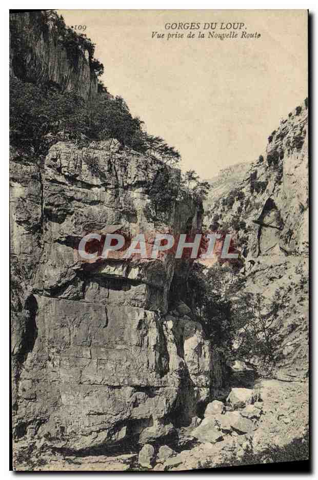 CPA Gorges Du Loup Vue Prise De La Nouvelle Route