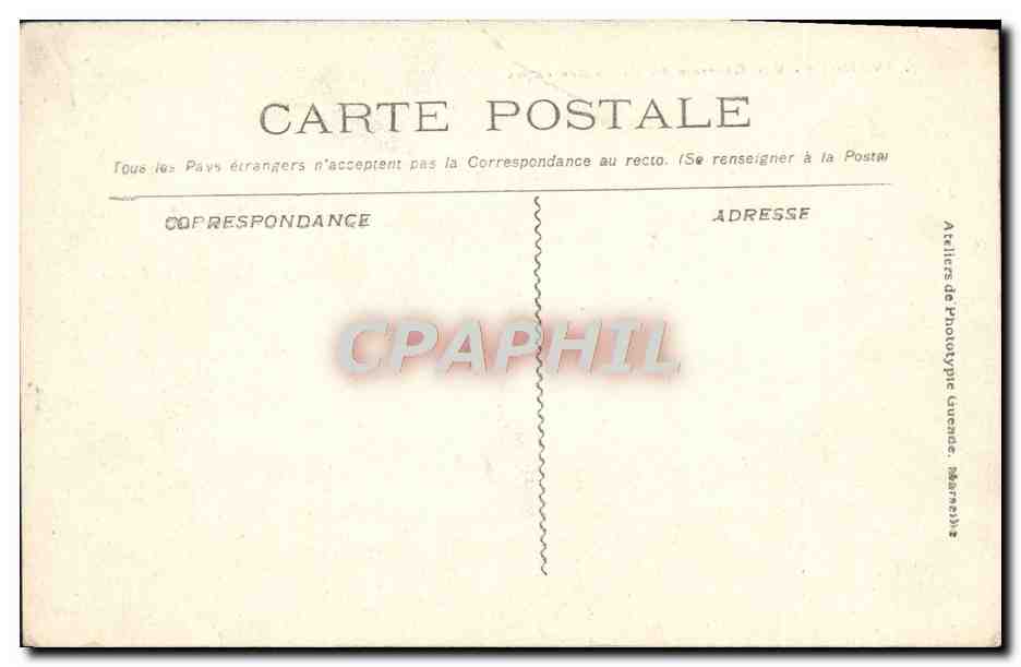 CPA Avignon Vue Generale Du Palais Des Papes — Verso