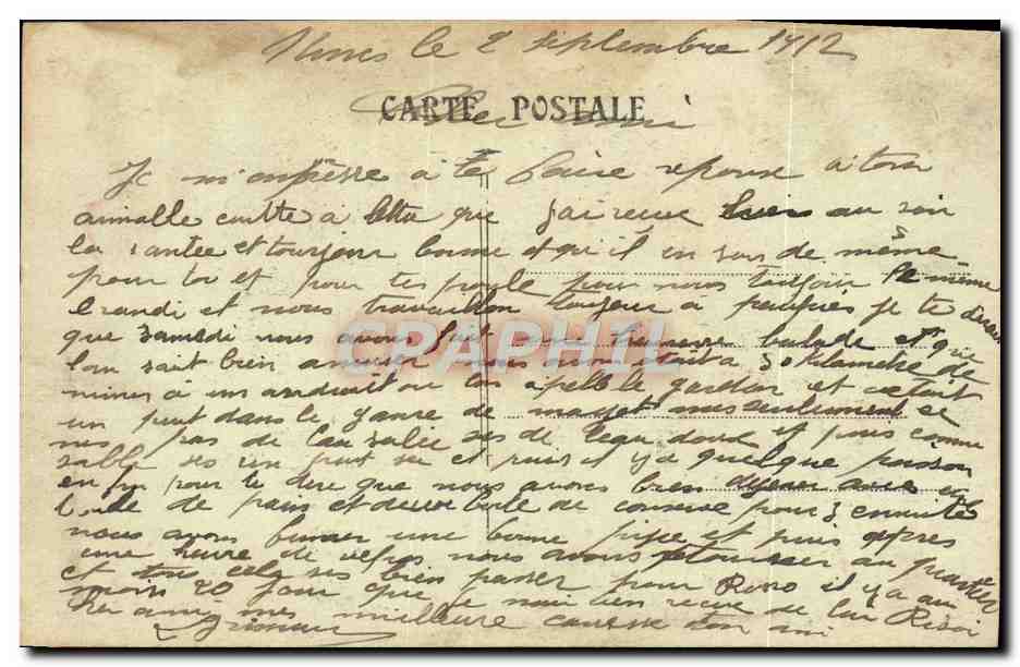 CPA Nimes La Tour Magne — Rückseite
