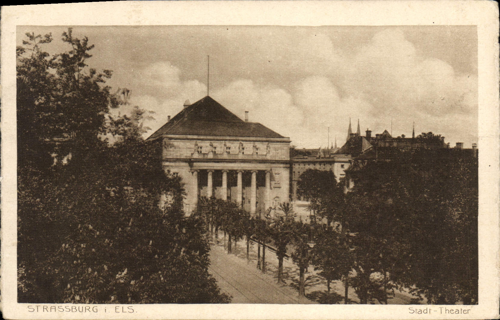 Strasbourg i. Els. — Stadt-Theater — éditeur LUDWIG BREMER