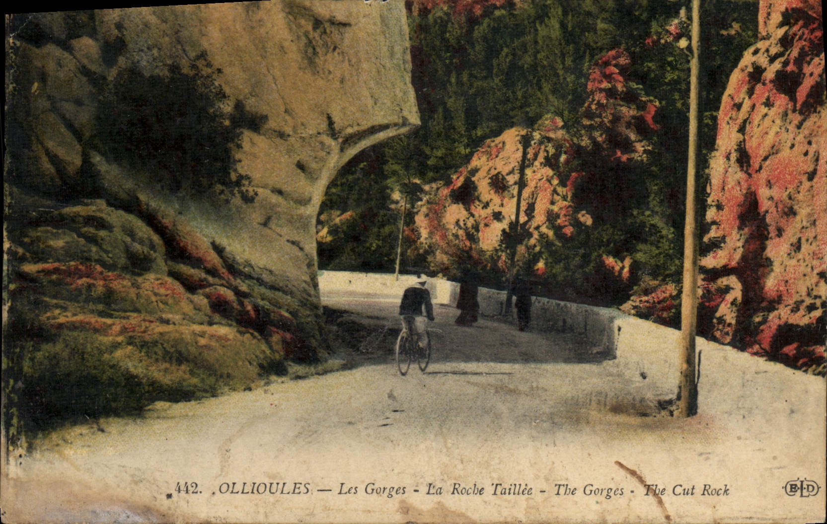 CPA Ollioules Les Gorges La Roche Taillee The Gorges