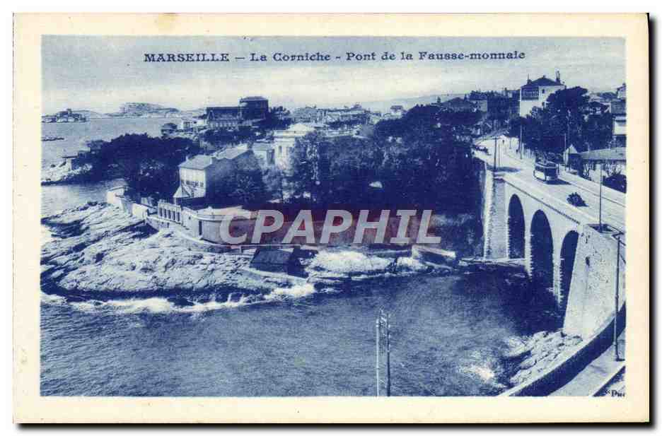CPA Marseille La Corniche Pont De La Fausse Monnaie