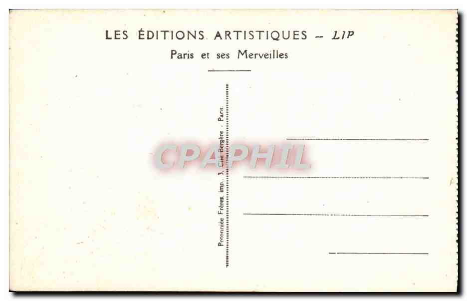 CPA Paris Le Pantheon Maindron Cloris Recevant Le Bapteme De Saint Remi — Rückseite