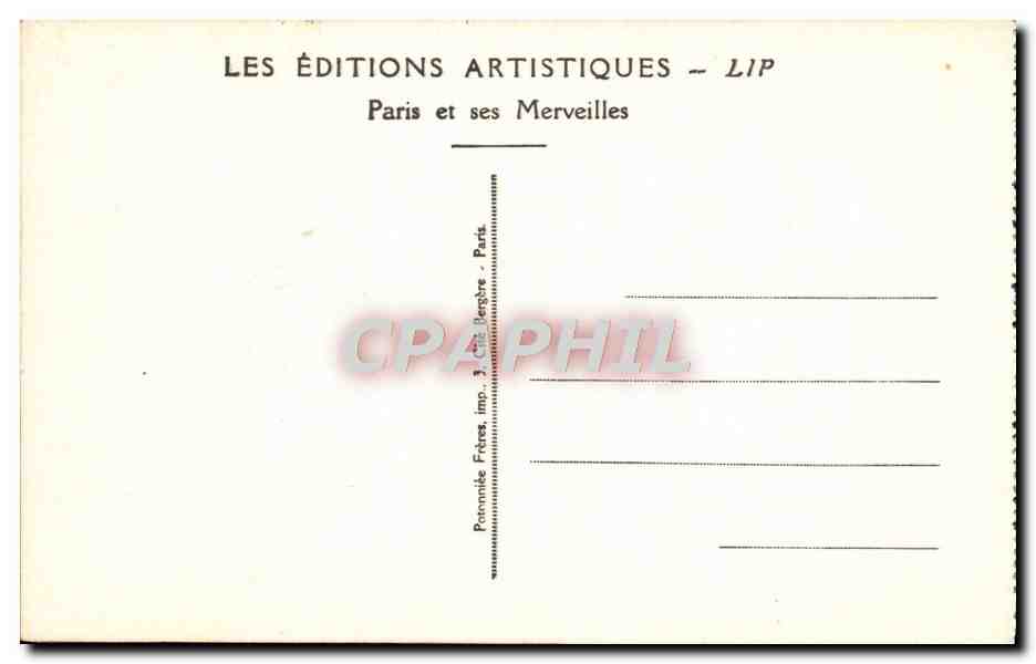 CPA Paris Le Pantheon Maindron Sainte Genevieve arretant Attila devant Paris  — Rückseite