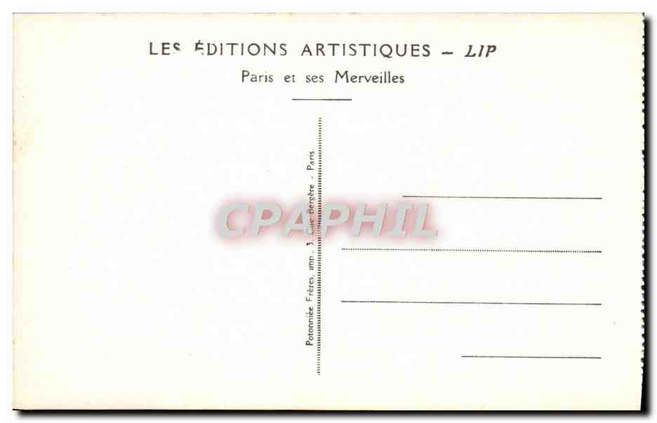 CPA Paris Le Pantheon Maindron Sainte Genevieve Eug Guillaume — Rückseite