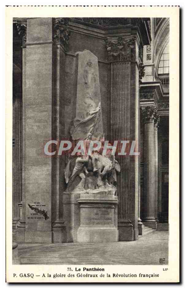 CPA Paris Le Pantheon A La Gloire Des Generaux De La Revolution Francaise Gasq