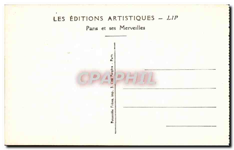 CPA Paris Le Pantheon A La Gloire Des Generaux De La Revolution Francaise Gasq — Rückseite