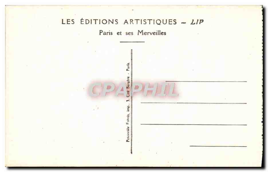 CPA Paris Le Pantheon Jeanne D'Arc Par H Allouard — Rückseite