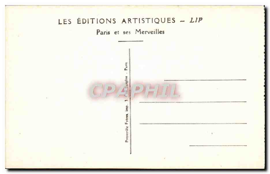 CPA Paris Le Pantheon H Bouchard Aux heros inconnus aux martyrs ignores morts pour la France — Rückseite
