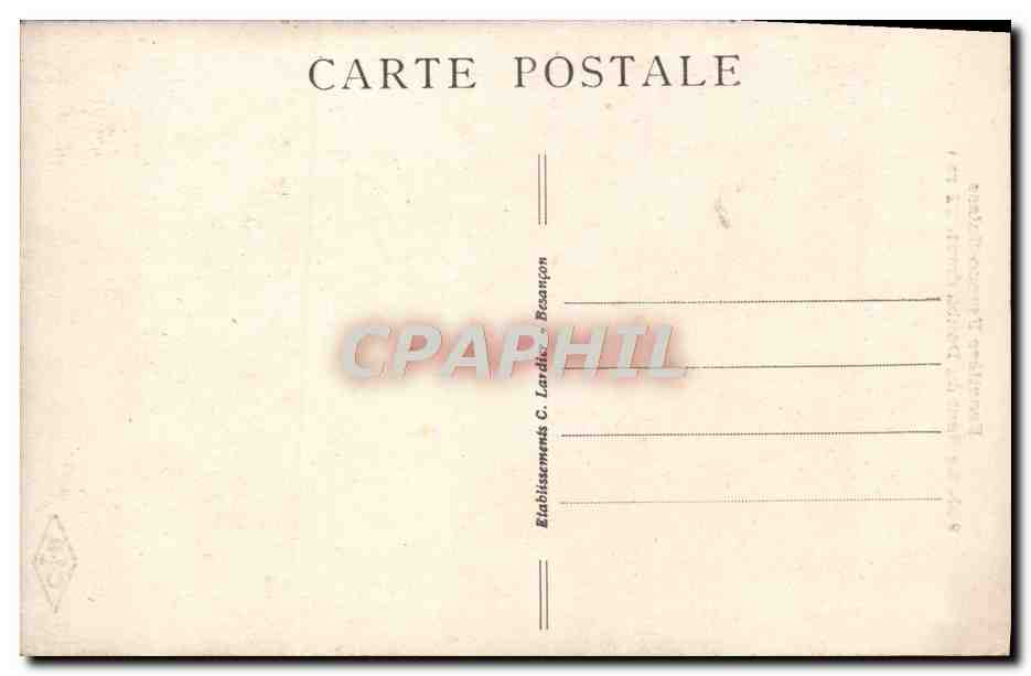 CPA Frontiere Franco Suisse Le Saut Du Doubs  — Rückseite