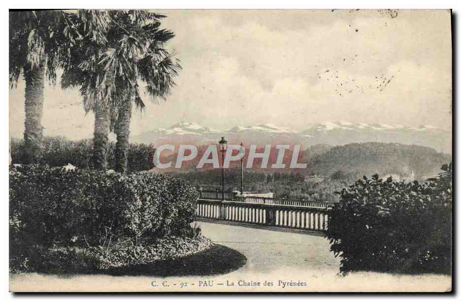 CPA Pau La Chaine Des Pyrenees