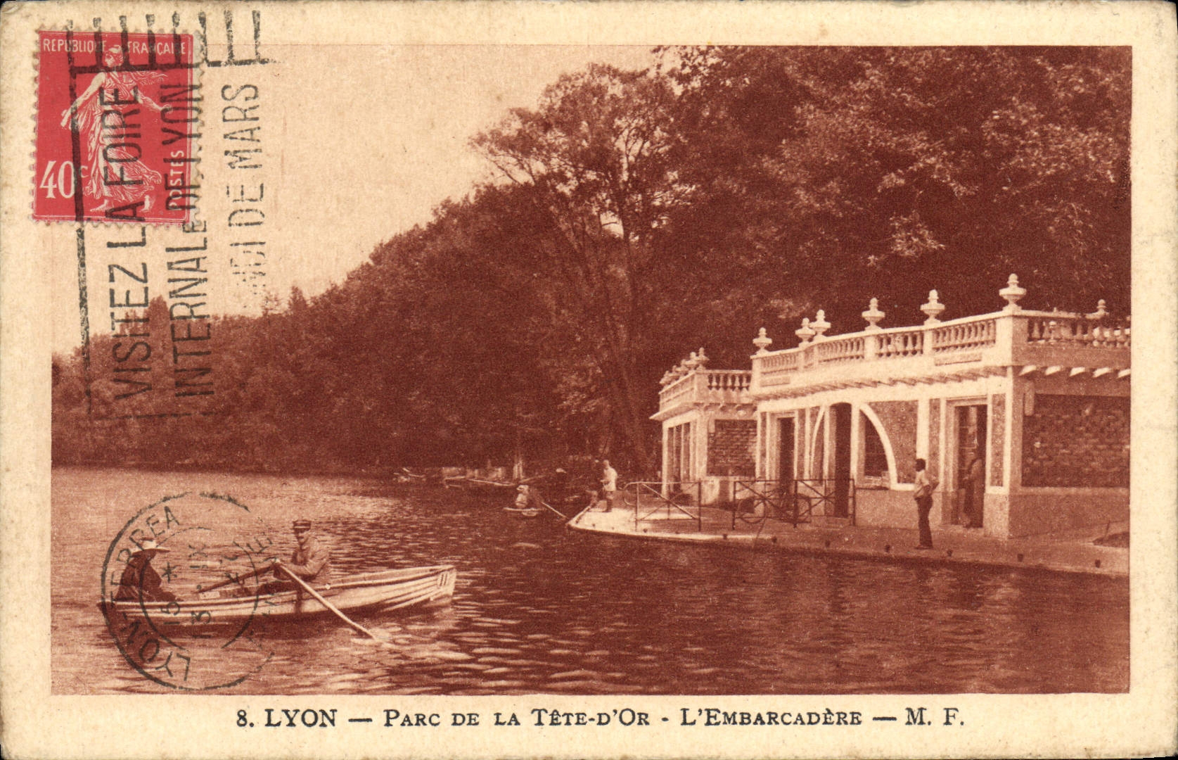 CPA Lyon Parc De La Tete D'Or L'Embarcadere