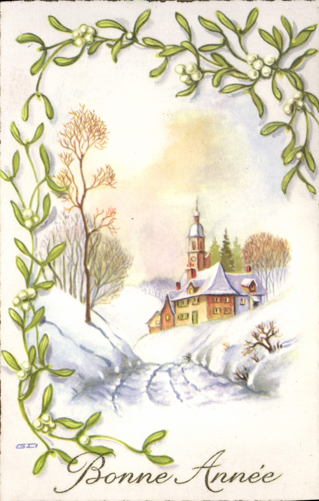 CPA Fantaisie Bonne Annee
