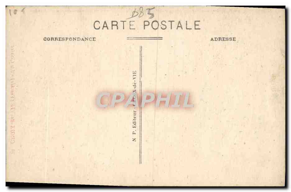 CPA Croix De Vie La Chaire — Verso