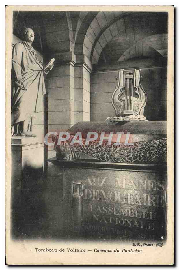 CPA Paris Tombeau de Voltaire Caveaux du Pantheon
