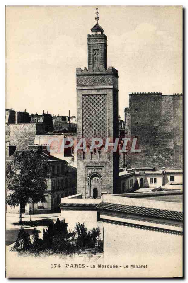 CPA Paris La Mosquee Le Minaret