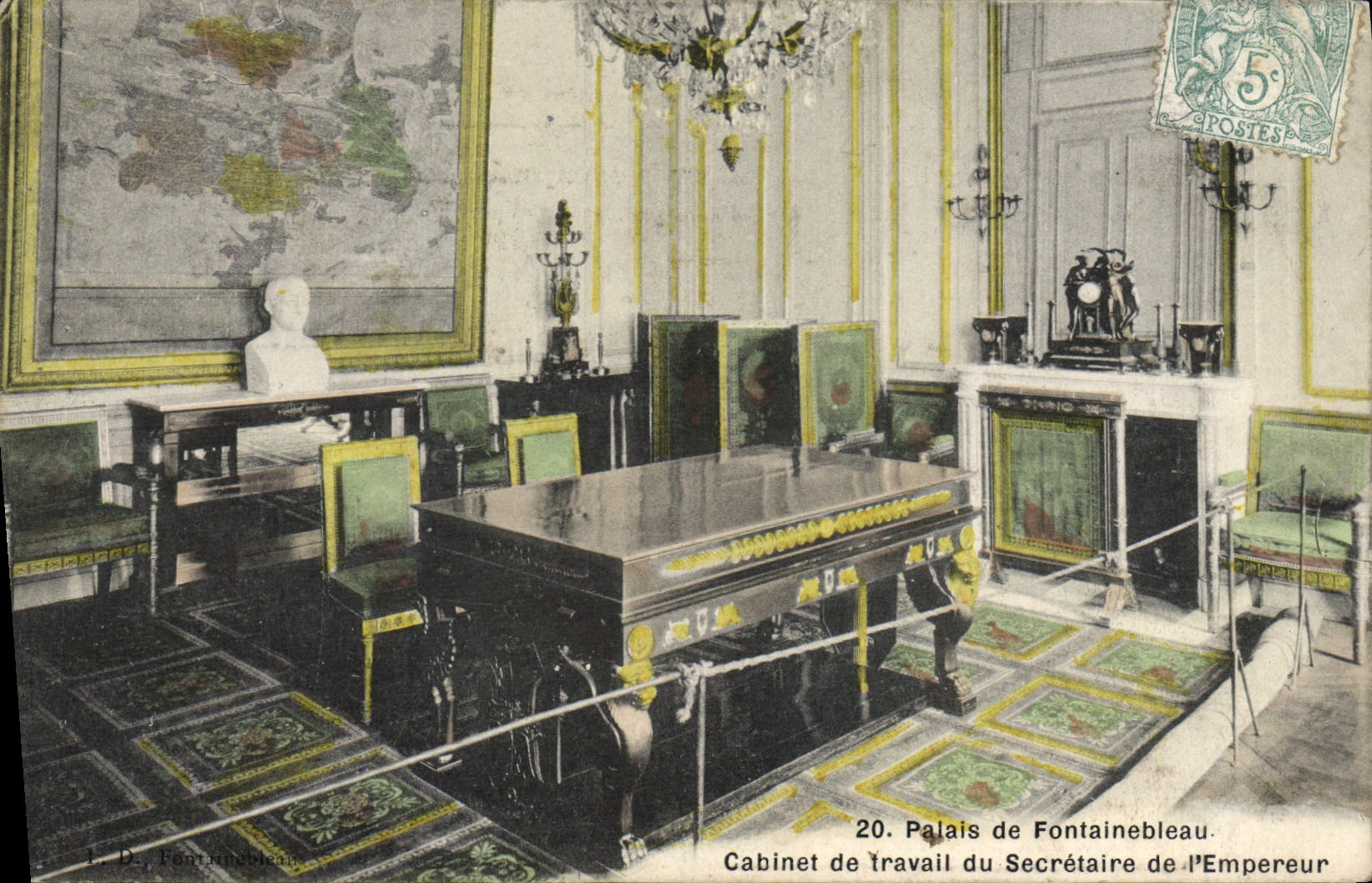 Palais de Fontainebleau — Cabinet de travail du Secrétaire de l'Empereur — L. D., Fontainebleau