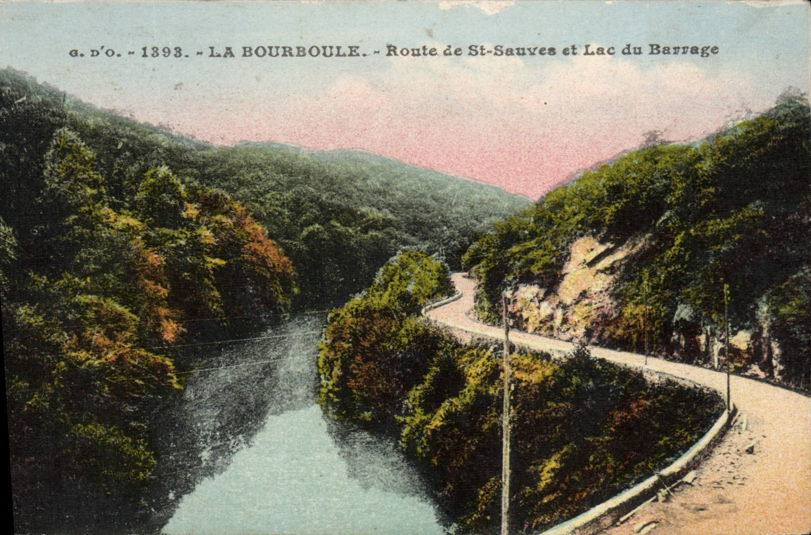 La Bourboule — Route de St-Sauves et Lac du Barrage — g.d’o. — 1893