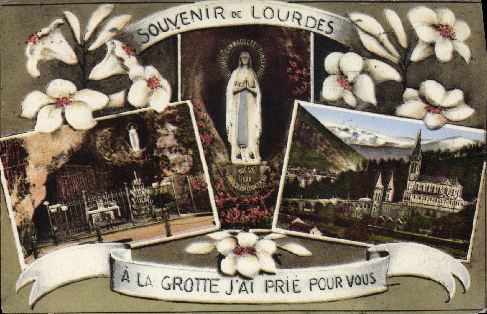 CPA Souvenir de Lourdes