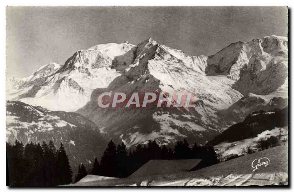 Le Dôme de Miage (3073 m.) vu du Bettex (3095 m.) — ST-GERVAIS-LES-BAINS (870 m.) — Gany