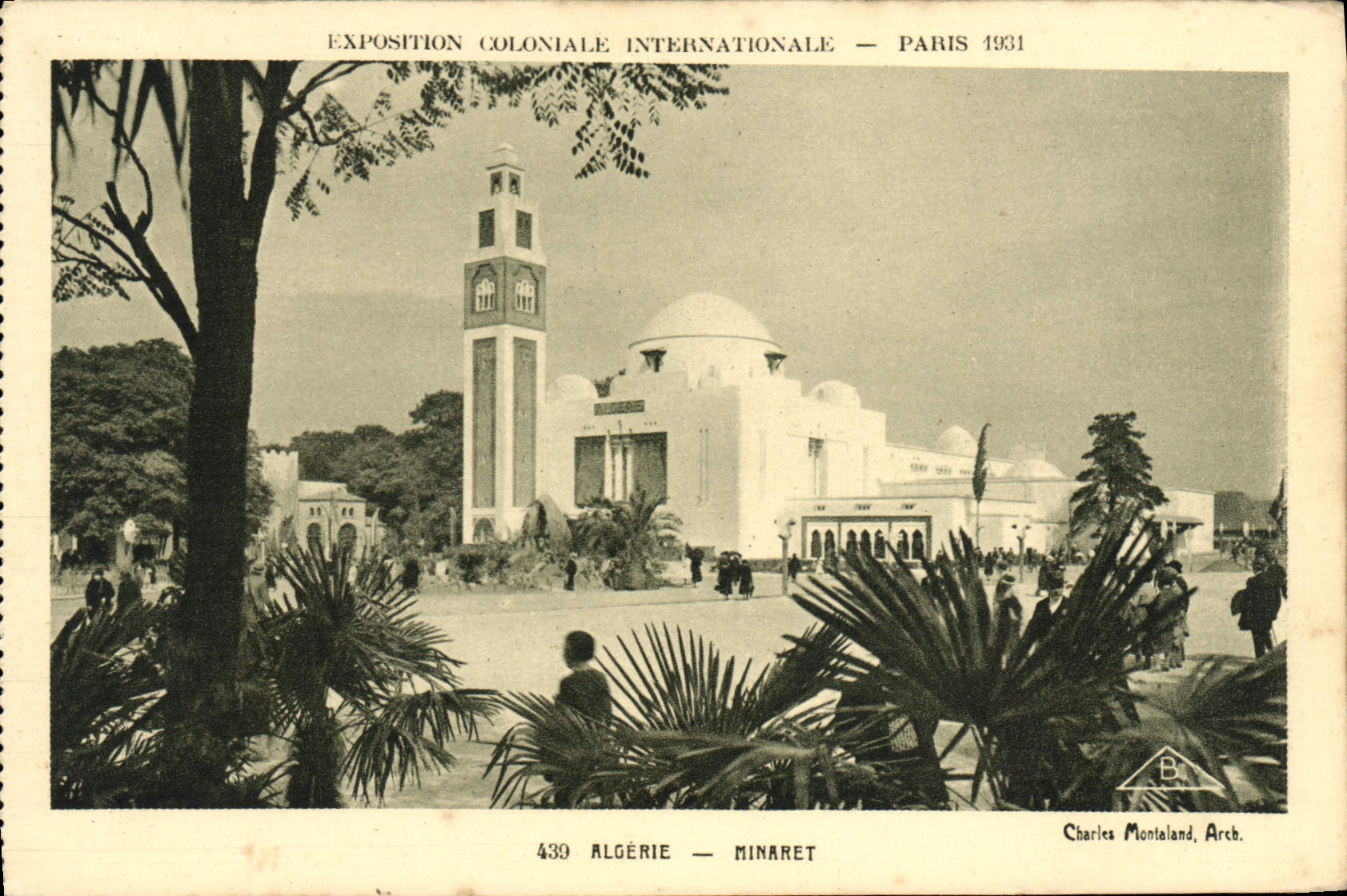 CPA Exposition Colonale Internationale Paris 1931 Algerie Minaret