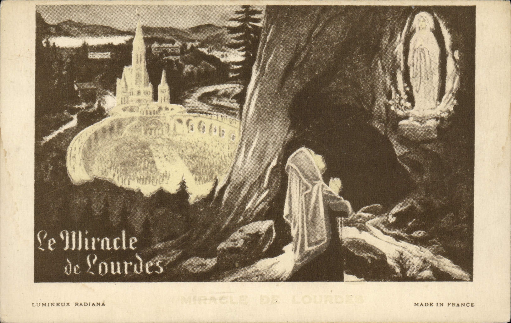 CPA Miracle de Lourdes