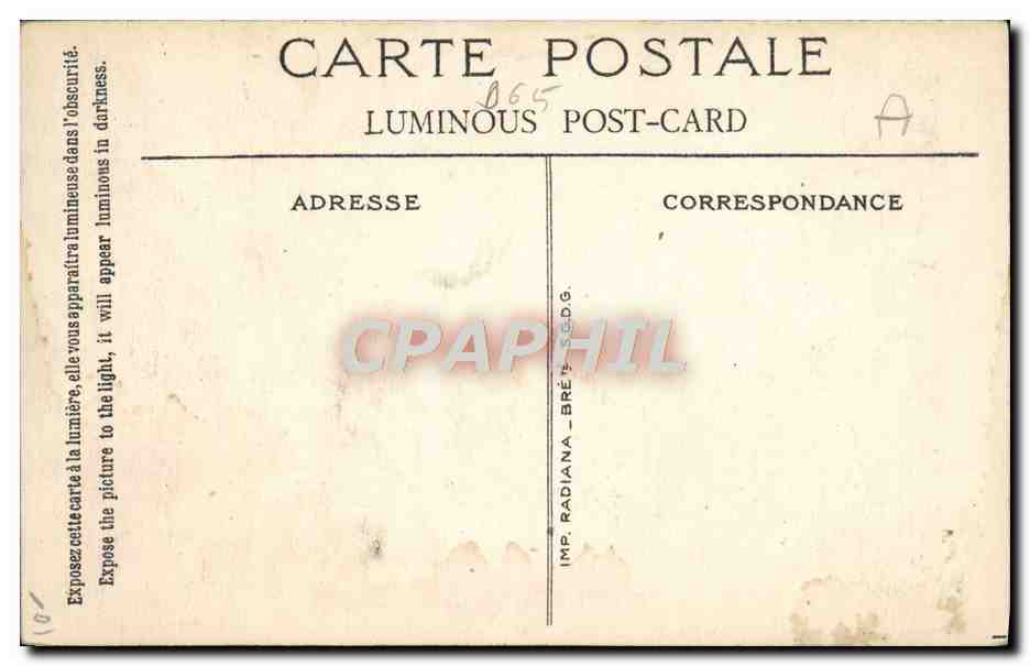 CPA Miracle de Lourdes — Verso