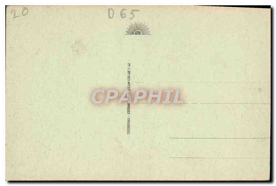 CPA Gavarnie Le Gave et L'Hotel du Marbore — Verso