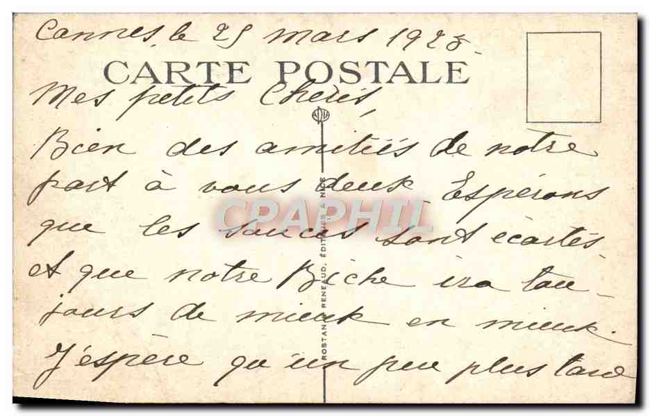 CPA La Cote D'Azur Jardin Fleuri — Rückseite