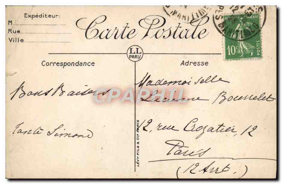 CPA Cannes Panorama Pris De La Croix des Gardes — Rückseite
