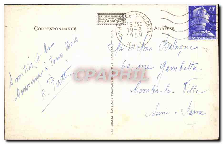 Château de Chambord — Côté Ouest — Éditions Adia — Verso