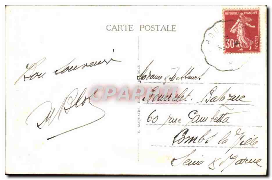 CPA Bourges Palais Jacques Coeur Cour interieure — Back
