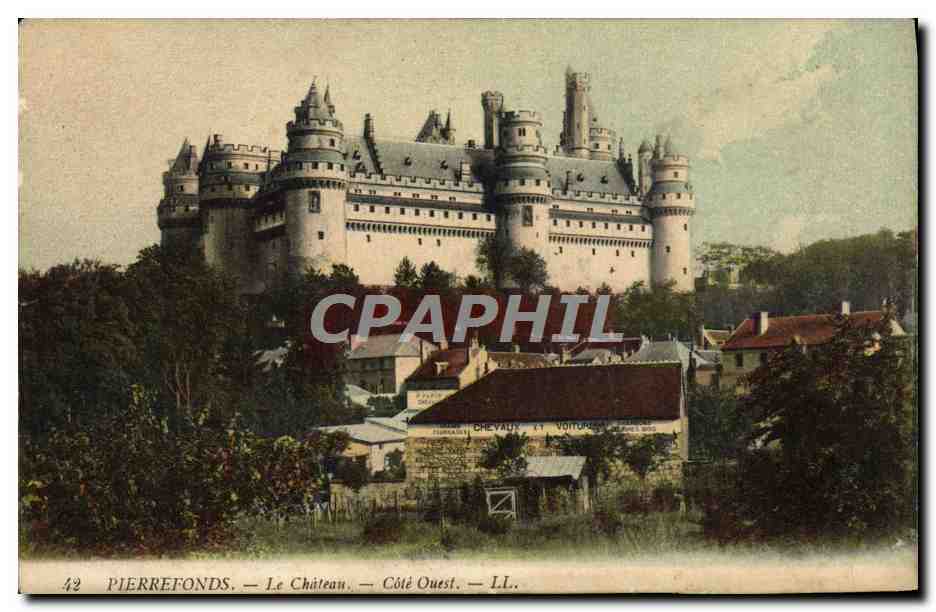CPA Pierrefonds Le Chateau Cote Ouest