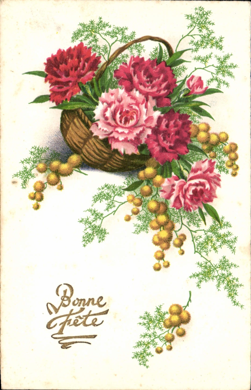 CPA Bonne Fete Fleurs