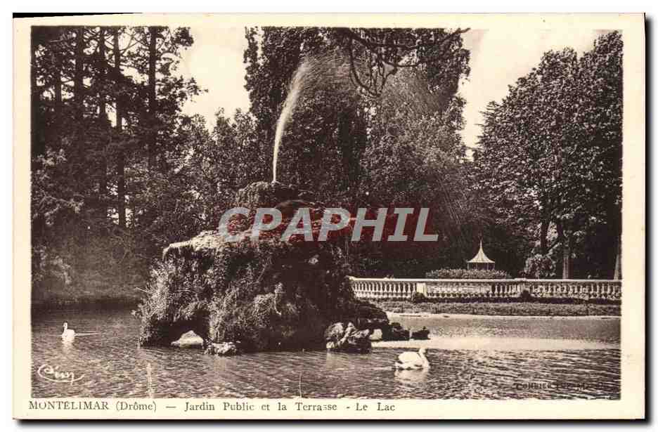 Montelimar (Drôme) — Jardin Public et la Terrasse - Le Lac