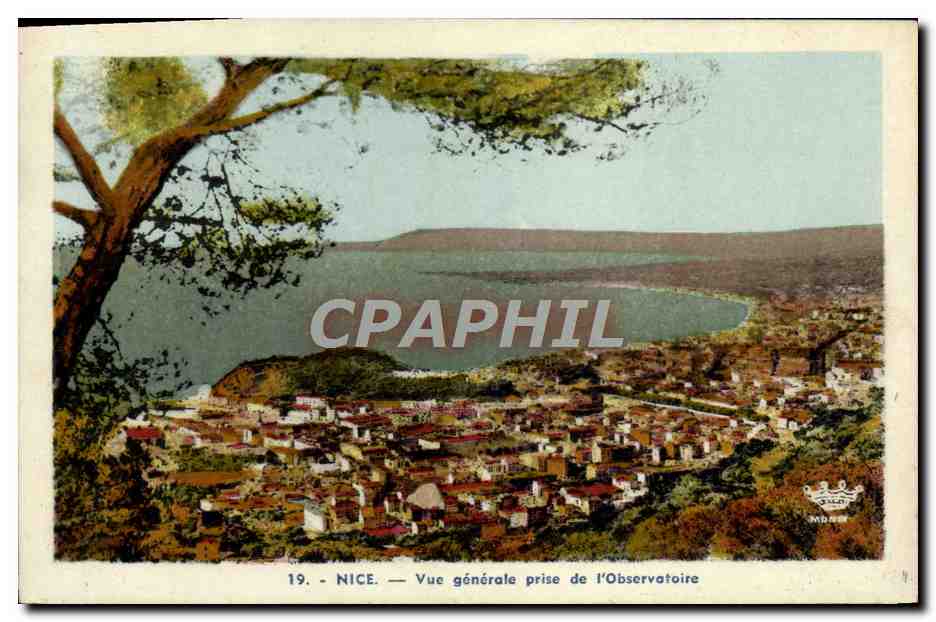 CPA Nice Vue Generale Prise de l'Observatoire