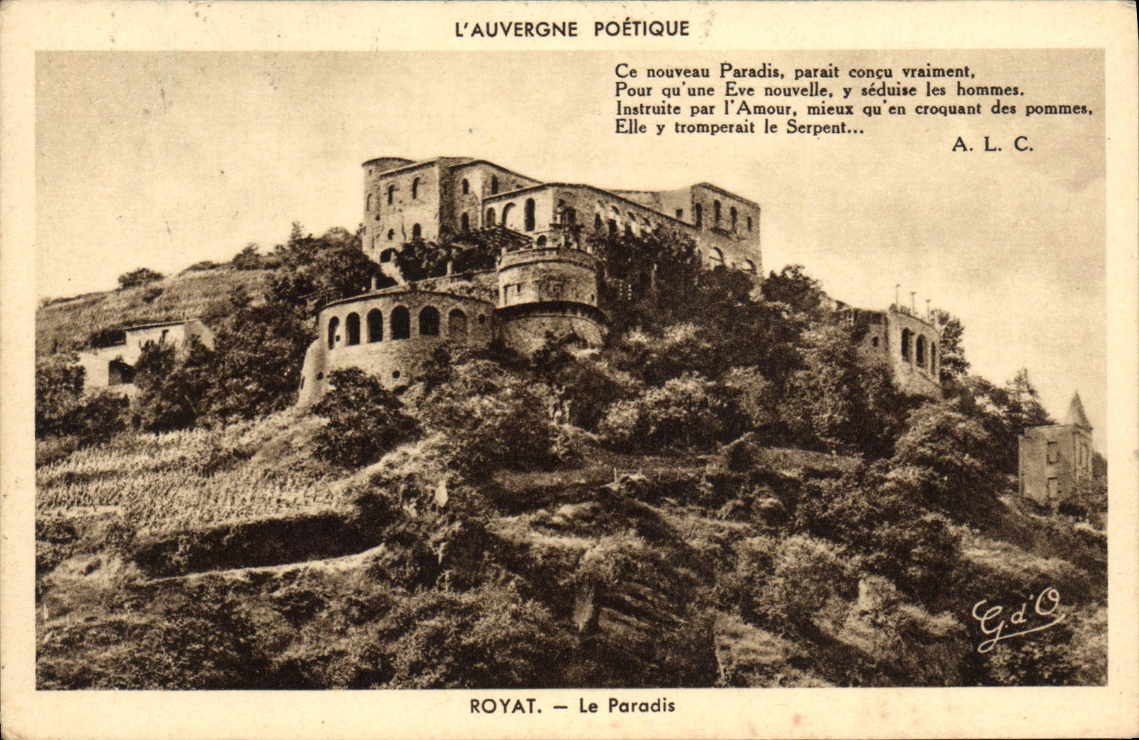 CPA L'Auvergne Poetique Royat Le paradis