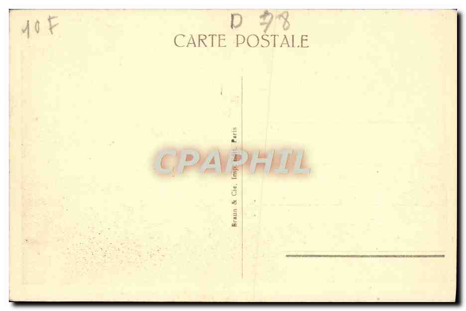 CPA Le Buffet Parc de Versailles — Verso