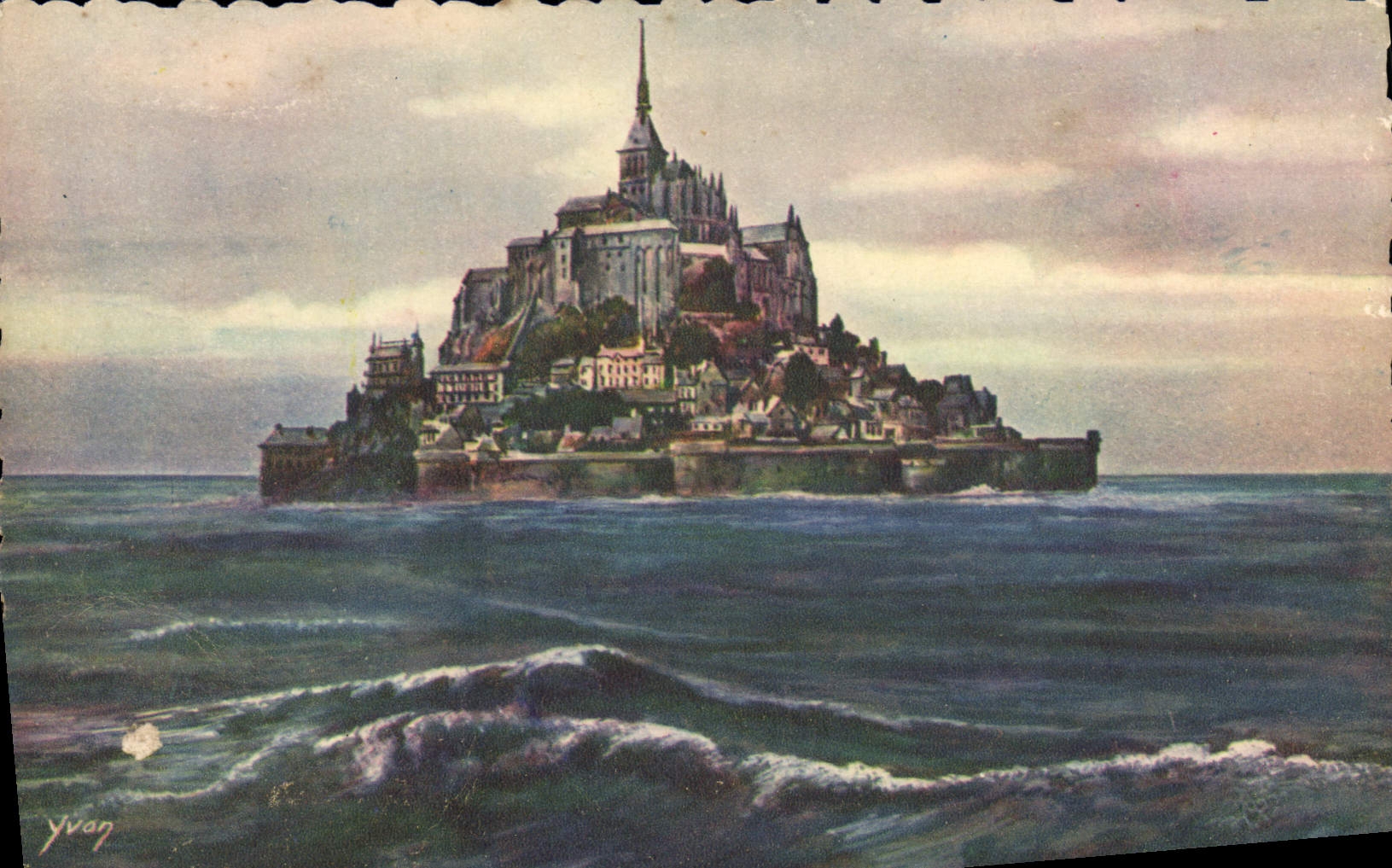 Mont Saint-Michel — Ansicht zur Gleichzeit — Les Éditions d'Art Yvon, Paris