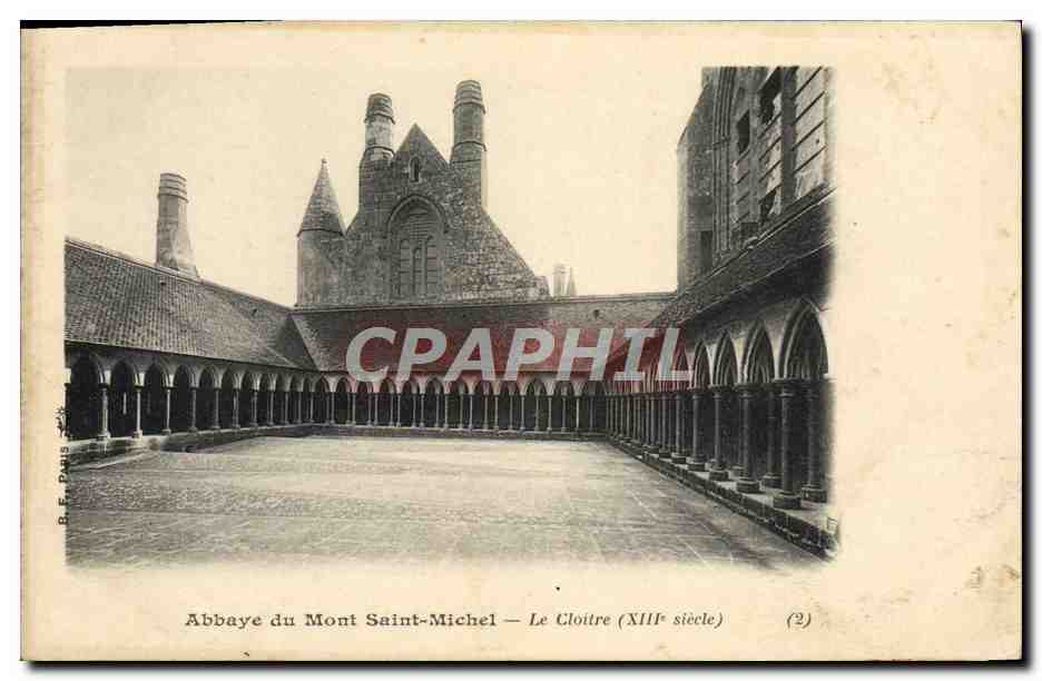 Abbaye du Mont Saint-Michel — Le Cloître (XIIIe siècle) — B. E. Dauvillier (2)