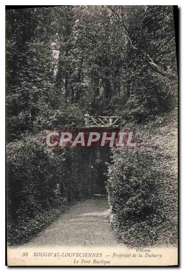CPA Bougival Louveciennes Propriete de la Dubarry Le Pont Rustique
