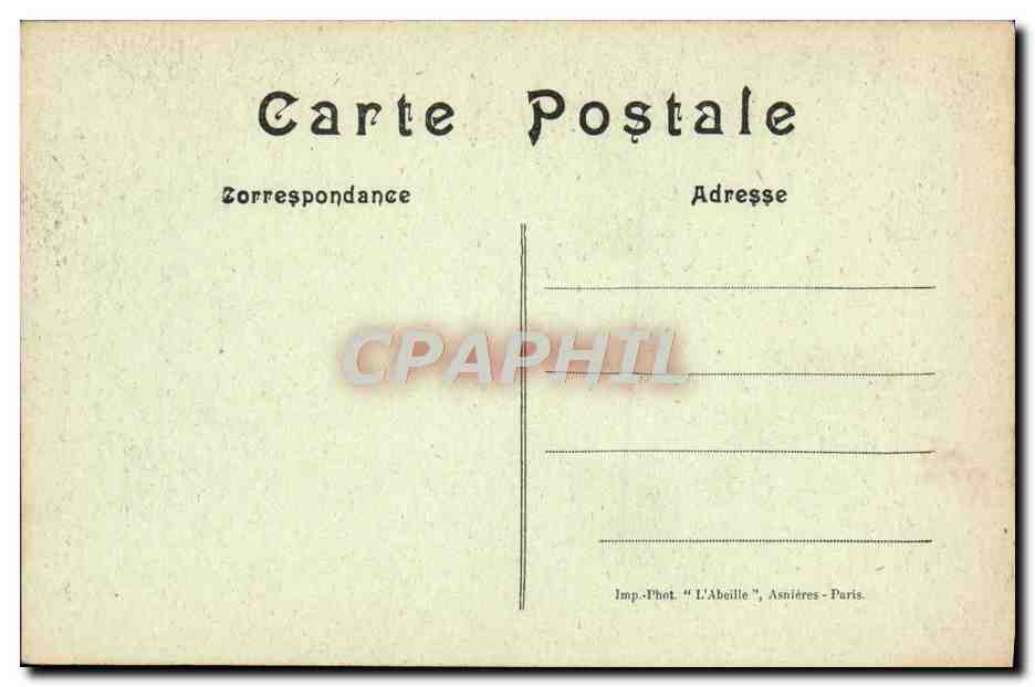 CPA Bougival Louveciennes Propriete de la Dubarry Le Pont Rustique — Back