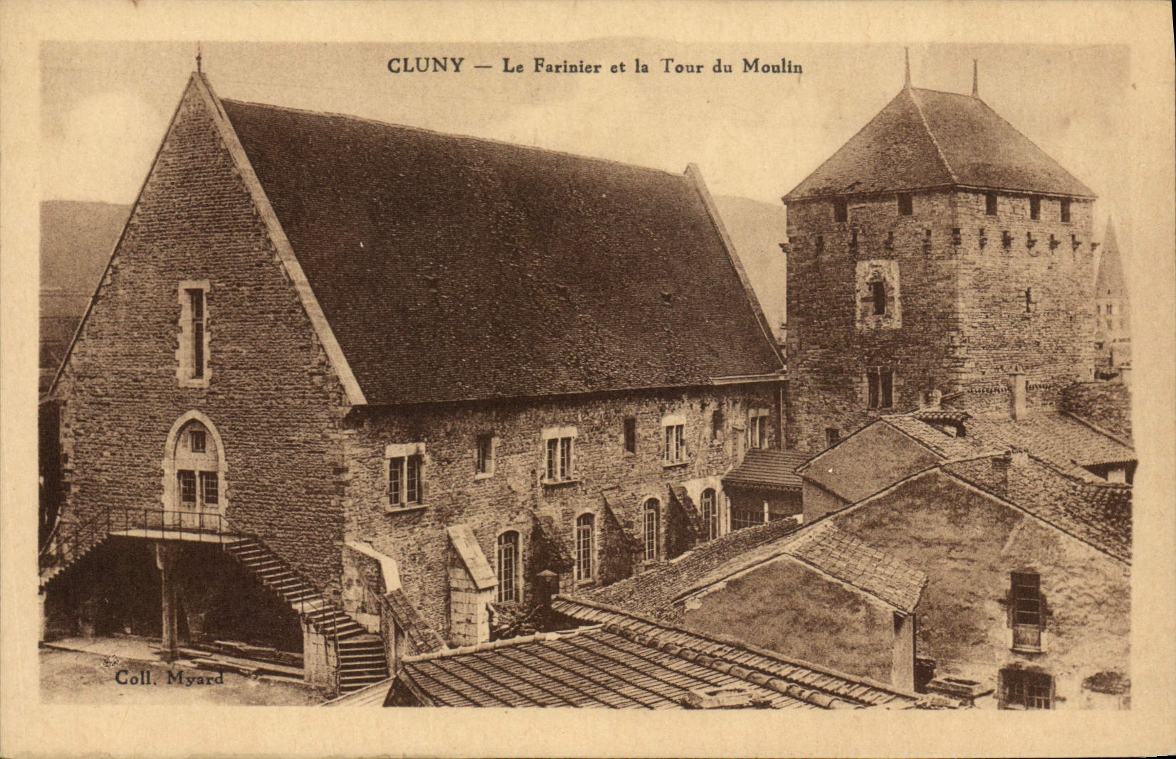 Cluny — Le Farinier et la Tour du Moulin — Coll. Myyard