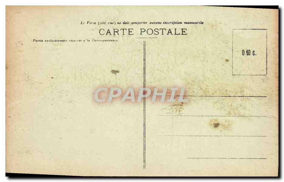 Portal de la Corte de Enrique IV — Palacio de Fontainebleau — editor no identificado, n. de serie 230 — Reverso