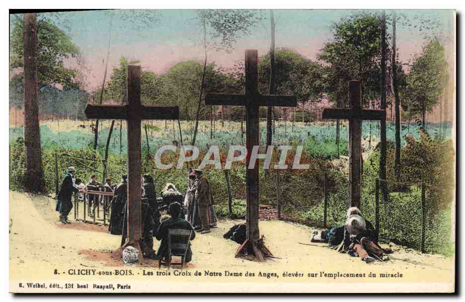 CPA Clichy sous Bois Les trois Croix de Notre Dame des Anges